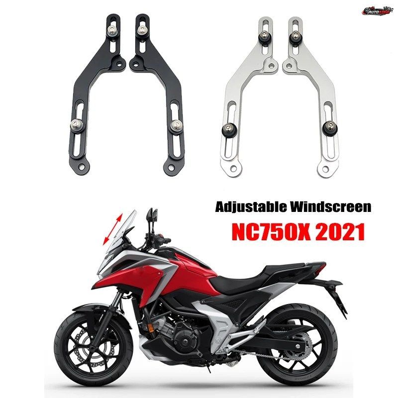 2022年 ホンダ NC750X 2021年 オートバイ用アクセサリー ウインドスクリーン アジャスター エアフロー調整可能ウインドスクリーン