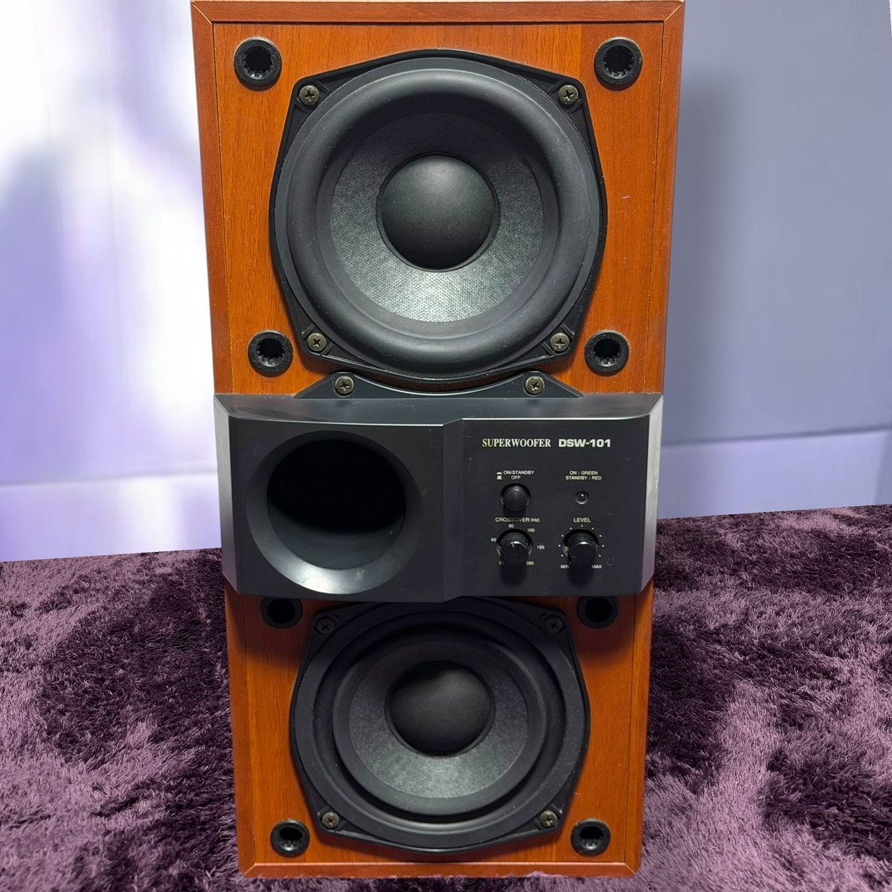 ☆動作品 送料無料 美品 DENON デノン DSW-101 M 木目 スーパー