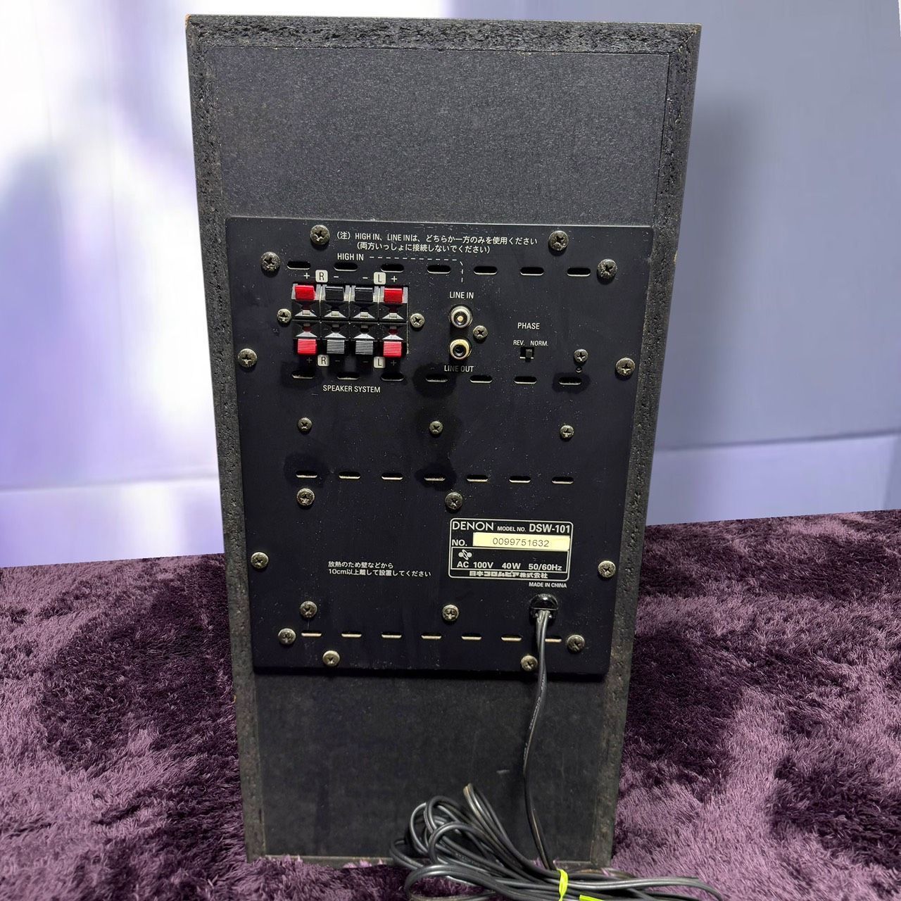☆動作品 送料無料 美品 DENON デノン DSW-101 M 木目 スーパー