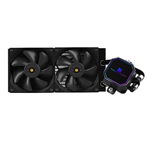Thermalright Frozen Prism 240 Black 水冷CPUクーラー、液体CPUクーラー、120mm PWMファン×2、S-FDBベアリング、AMD/AM4/AM5、INTEL LGA1150/1151/1200/2066/1700 Ju