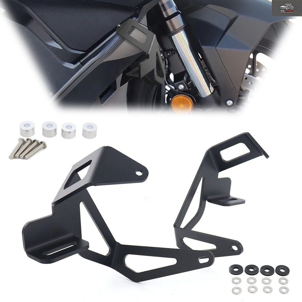 フロントポッドライトマウントブラケットホルダーサポートモーターサイクル補助ライトマウントブラケットFORZA 750 2021-2024 - 26 HONDA