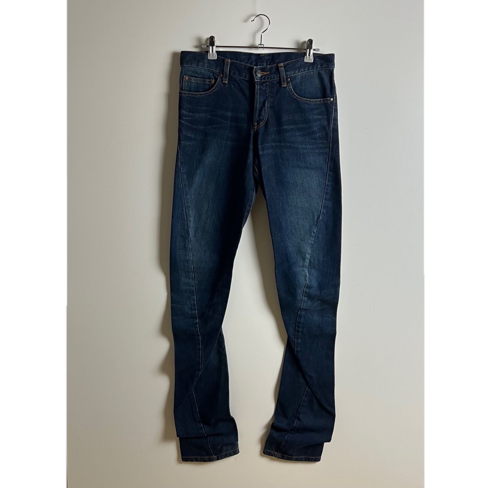 SHELLAC 00s y2k archive BANANA slim denim pants 46 M シェラック 