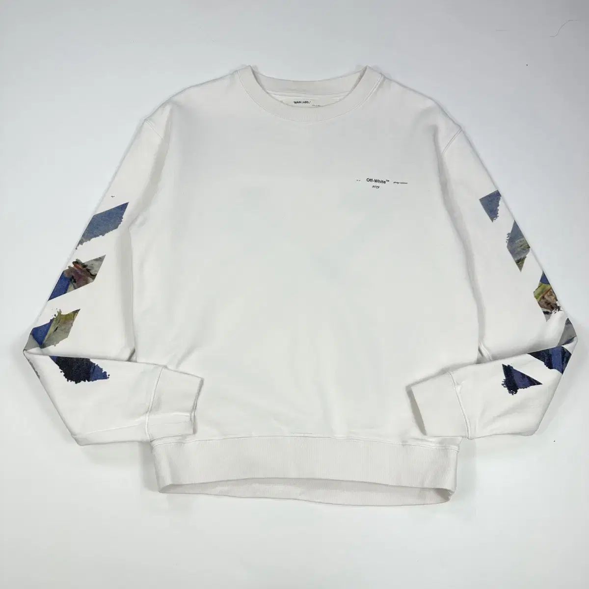 (XS) オフホワイト 19ss マルチ U アロー スウェット 白