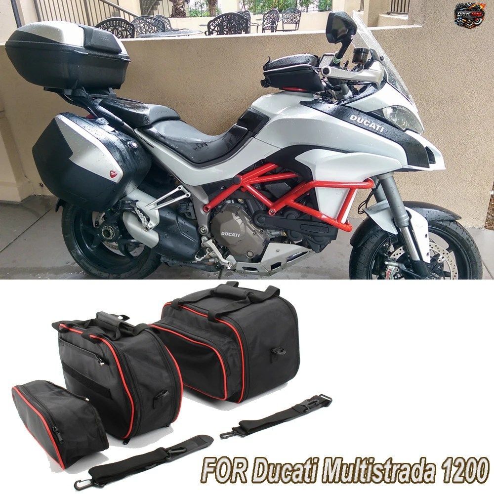 DUCATI MULTISTRADA 1200 (2015年以降) 1260/950 (2017年以降) 用 オートバイ収納バッグ ラゲッジバッグ サイドボックスバッグ インナーバ