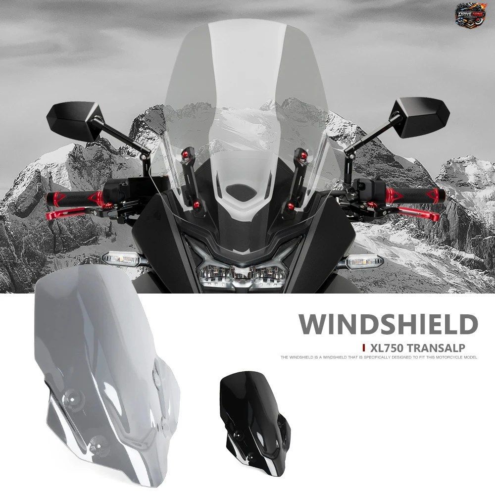ホンダ XL 750 TRANSALP XL750 2023 2024 用 オートバイ フロントウインドシールド ウインドスクリーン ウインドディフレクター ブラック