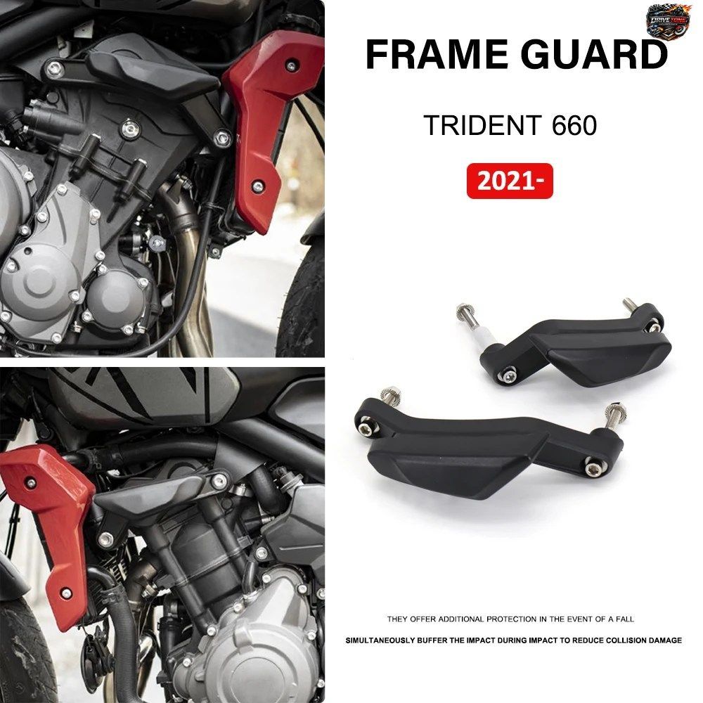 TRIDENT 660 TRIDENT660 2021-2025 2024 モーターサイクル フレーム スライダー フェアリング ガード クラッシュ プロテクター ボビン 落下