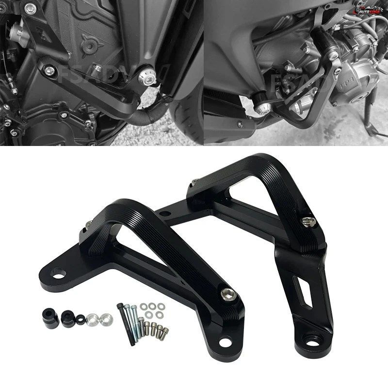 ヤマハ MT09 SP TRACER 9 GT 2021-2023 2022 用 モーターサイクル エンジン落下防止ガードカバー クラッシュバー フレームプロテクター バ