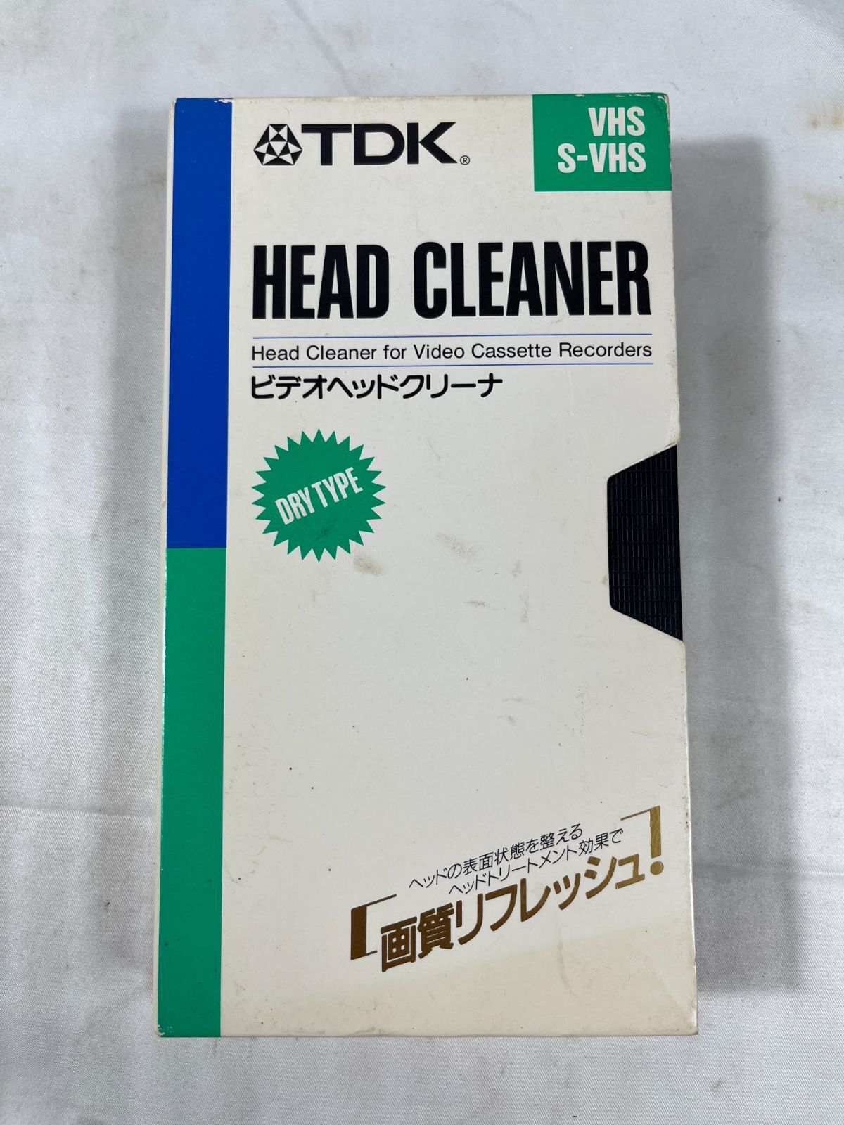 ジャンク品 TDK HEAD CLEANER 乾式 ビデオヘッドクリーナ VHS/S-VHS
