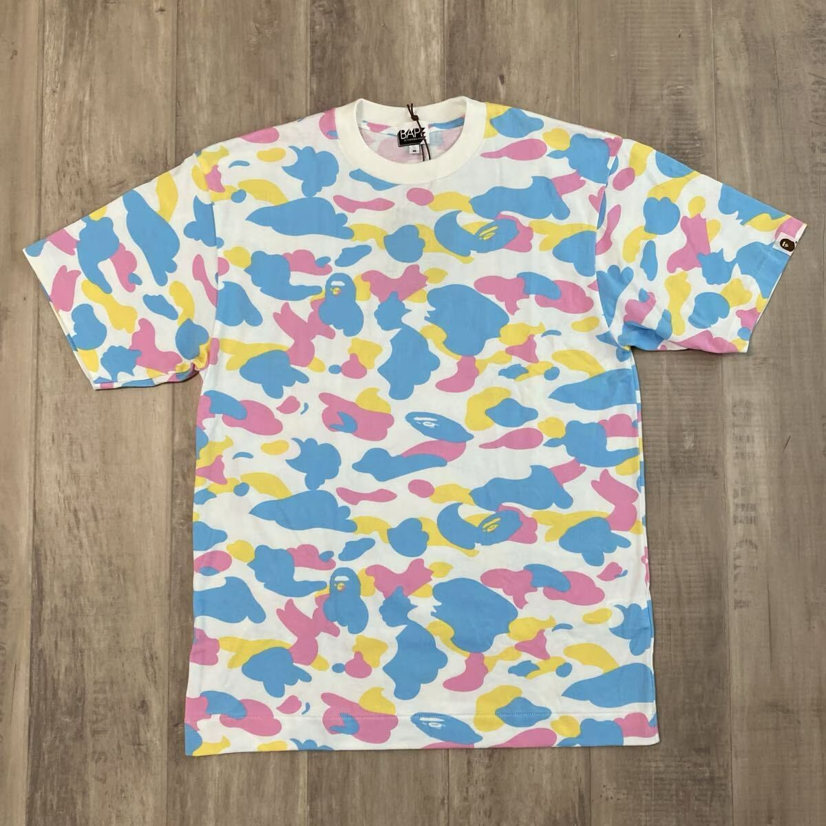 ★新品★ 初期 New Multi Camo Tシャツ Mサイズ a bathing ape BAPE candy camo エイプ ベイプ アベイシングエイプ マルチカモ NIGO y66