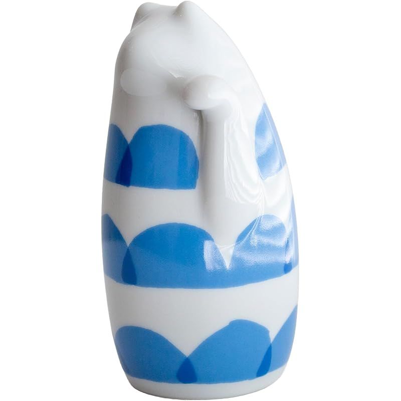 【新品】 SETOMANEKI 招き猫 瀬戸焼 開運 縁起物 置物 オブジェ シンプル インテリア (saba サバ, 小)