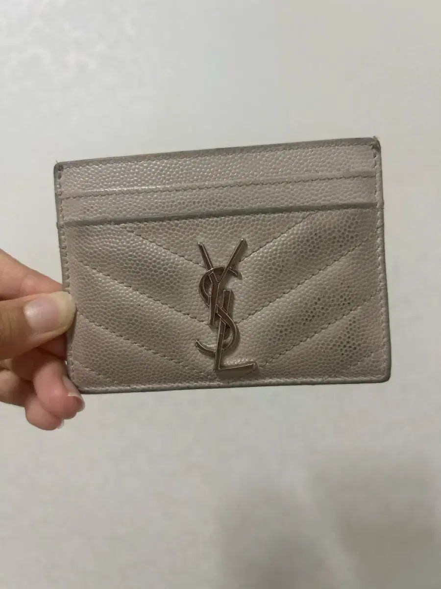 サンローラン カードウォレット ベージュ