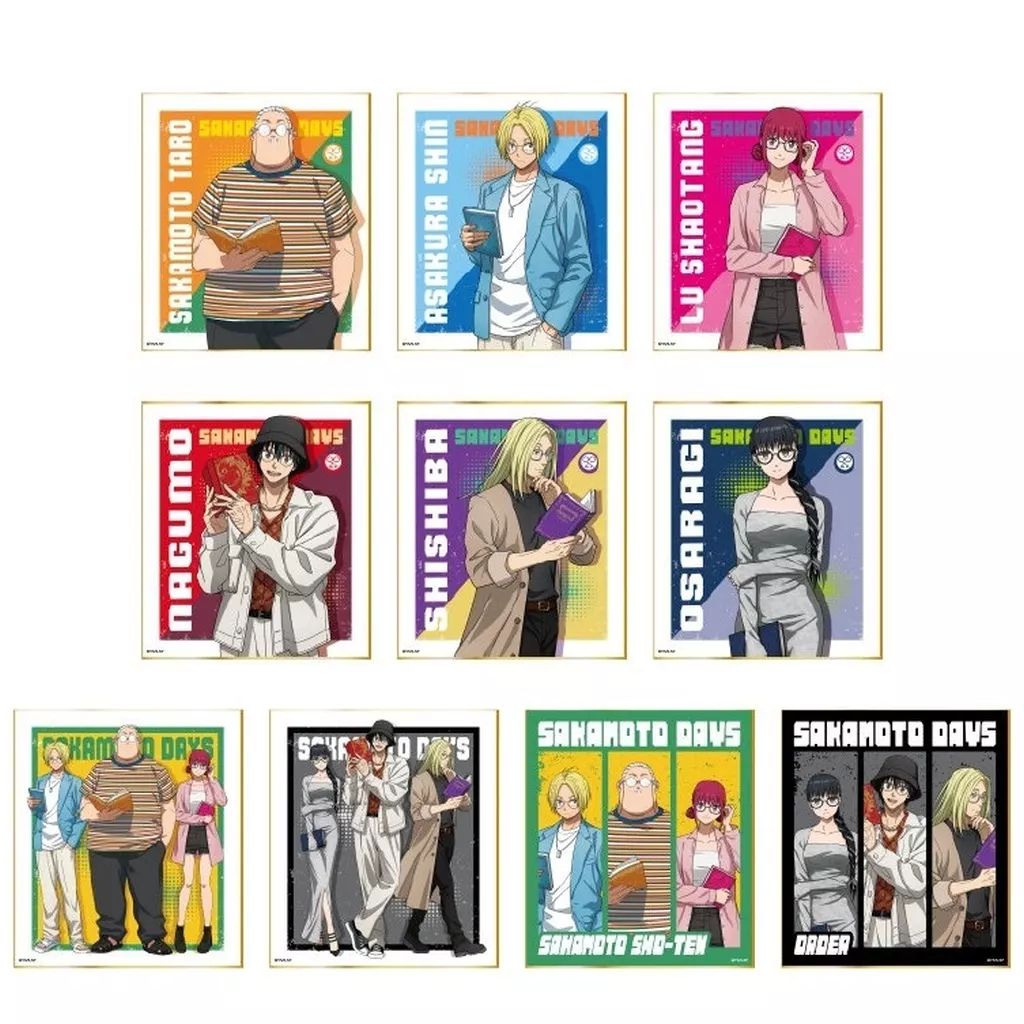 中古】紙製品 全10種セット 「SAKAMOTO DAYS トレーディングミニ色紙