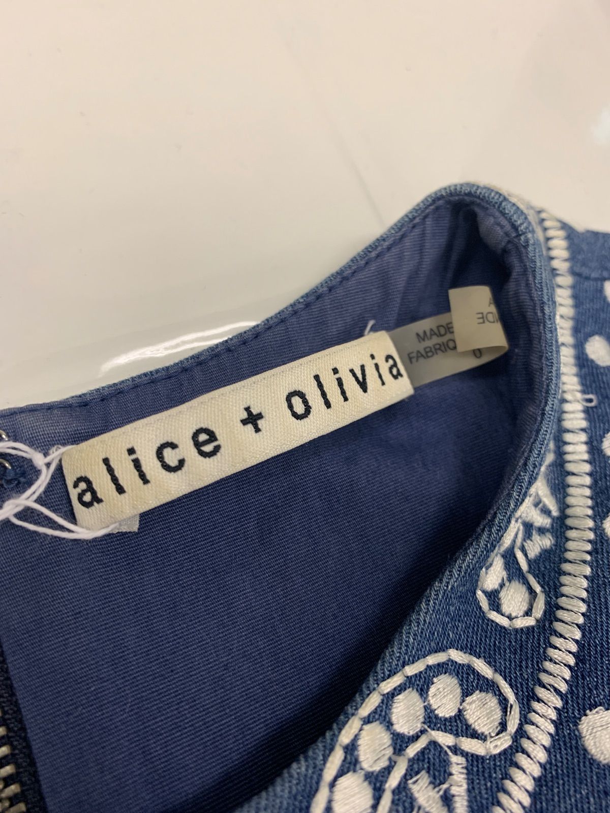 2907 alice+olivia アリスアンドオリビア キャバクラ ドレス デニム