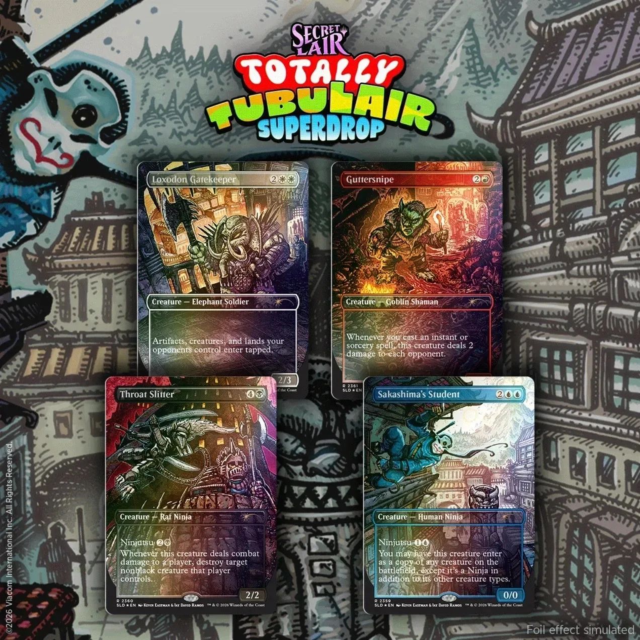 MTG Secret Lair Drop Featuring Kevin Eastman (COLORS) Foil Edition EN