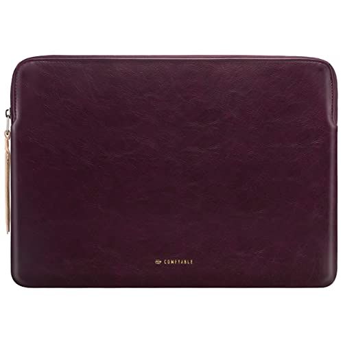 快適なタブレットスリーブ iPad Air 13インチ M4 2026、iPad Pro 13インチ M5、マジックキーボード&ペンシルホルダー付き - PUレザーバッグ スリム保護カバーケース - ベリーブラウンｍａ