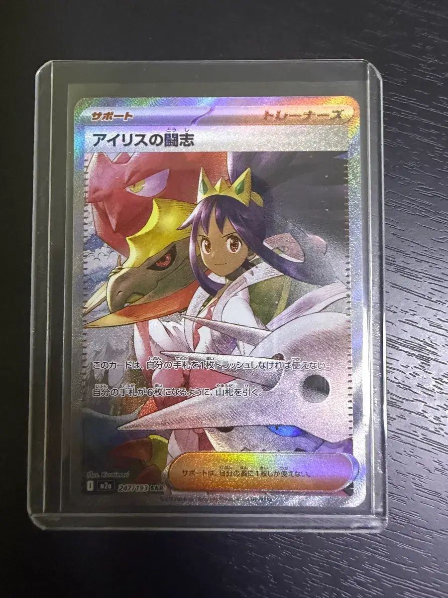 ポケモンカード 一般版 アイリスの 투지 sar