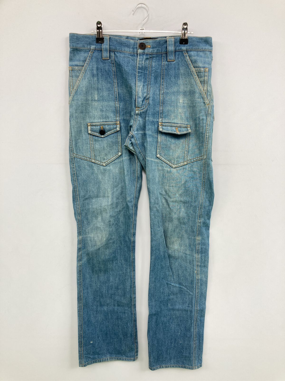 3.1 Phillip Lim スリーワンフィリップリム デニムパンツ 30 ブルー フルレングス 無地 スタンダード ストレート レギュラー ヴィンテージ レディース