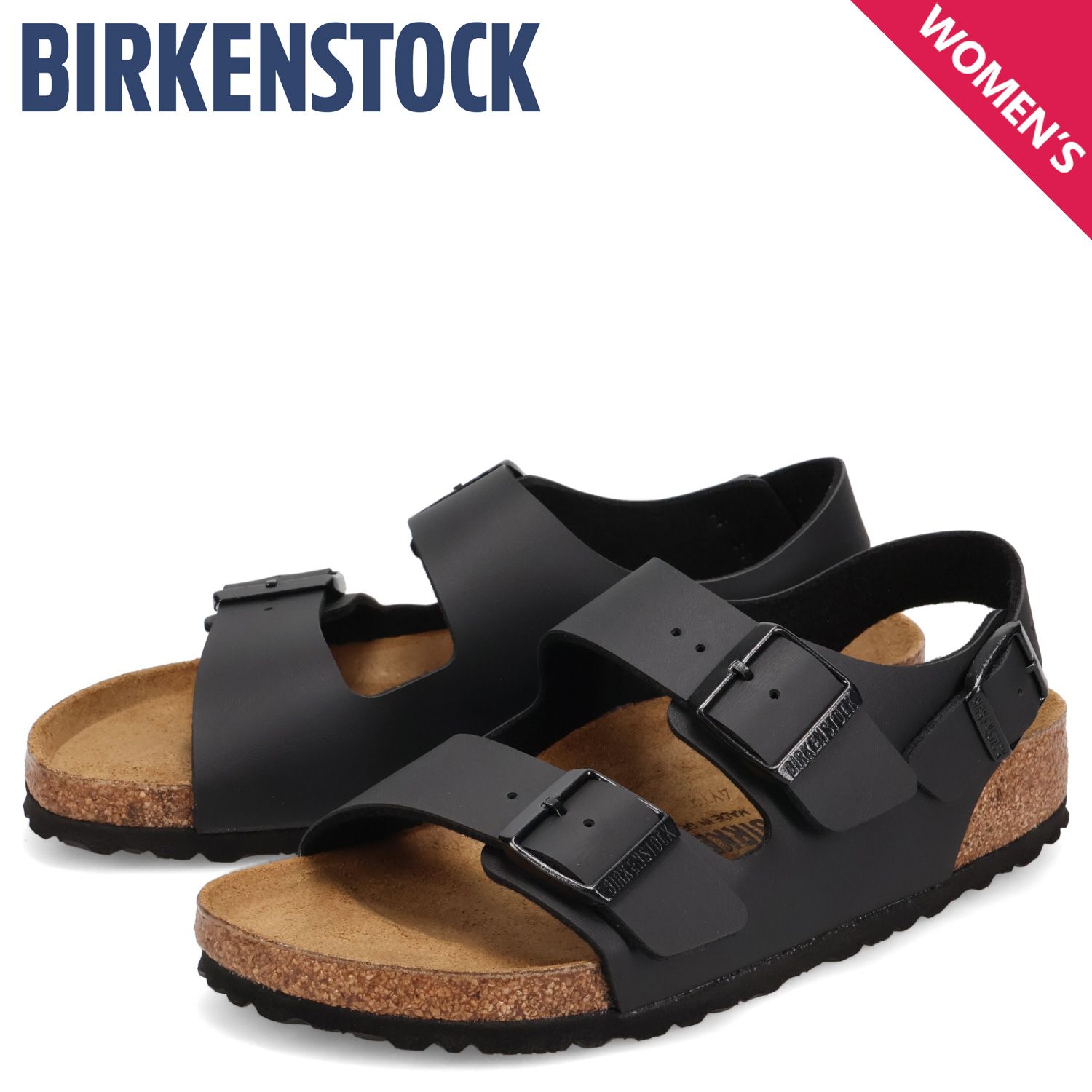 ビルケンシュトック BIRKENSTOCK サンダル ミラノ ビルコフロー レディース 細幅 スエード レザー MILANO BF