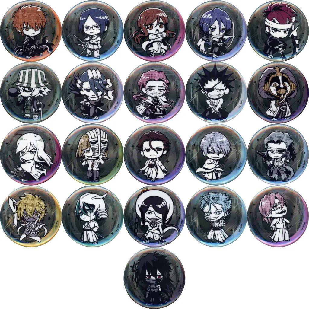 【中古】バッジ・ピンズ 全21種セット 「BLEACH-ブリーチ- MONOCOLOR POPUP SHOP ホログラムカンバッジ MONOCOLOR」