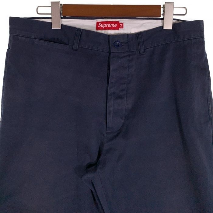 SUPREME シュプリーム Chino Pant チノパンツ ネイビー Size 34 - メルカリ