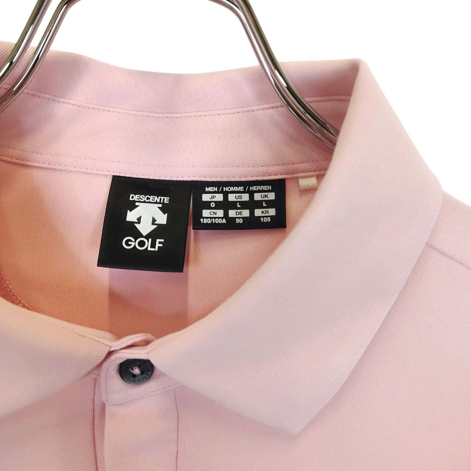 DESCENTE GOLF デサントゴルフ 半袖 ポロシャツ DGMPJA000P L ピンク