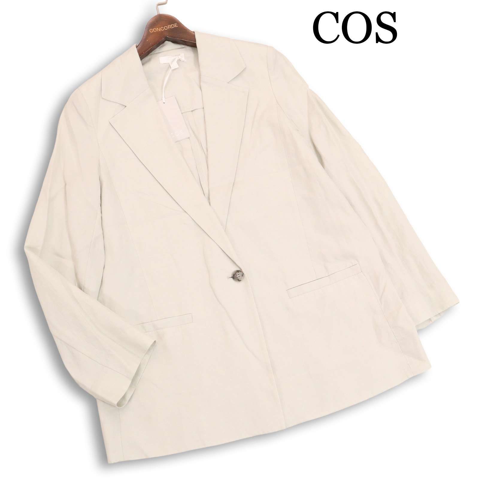 新品 未使用】 COS コス 春夏☆ リネン ダブル アンコン テーラード