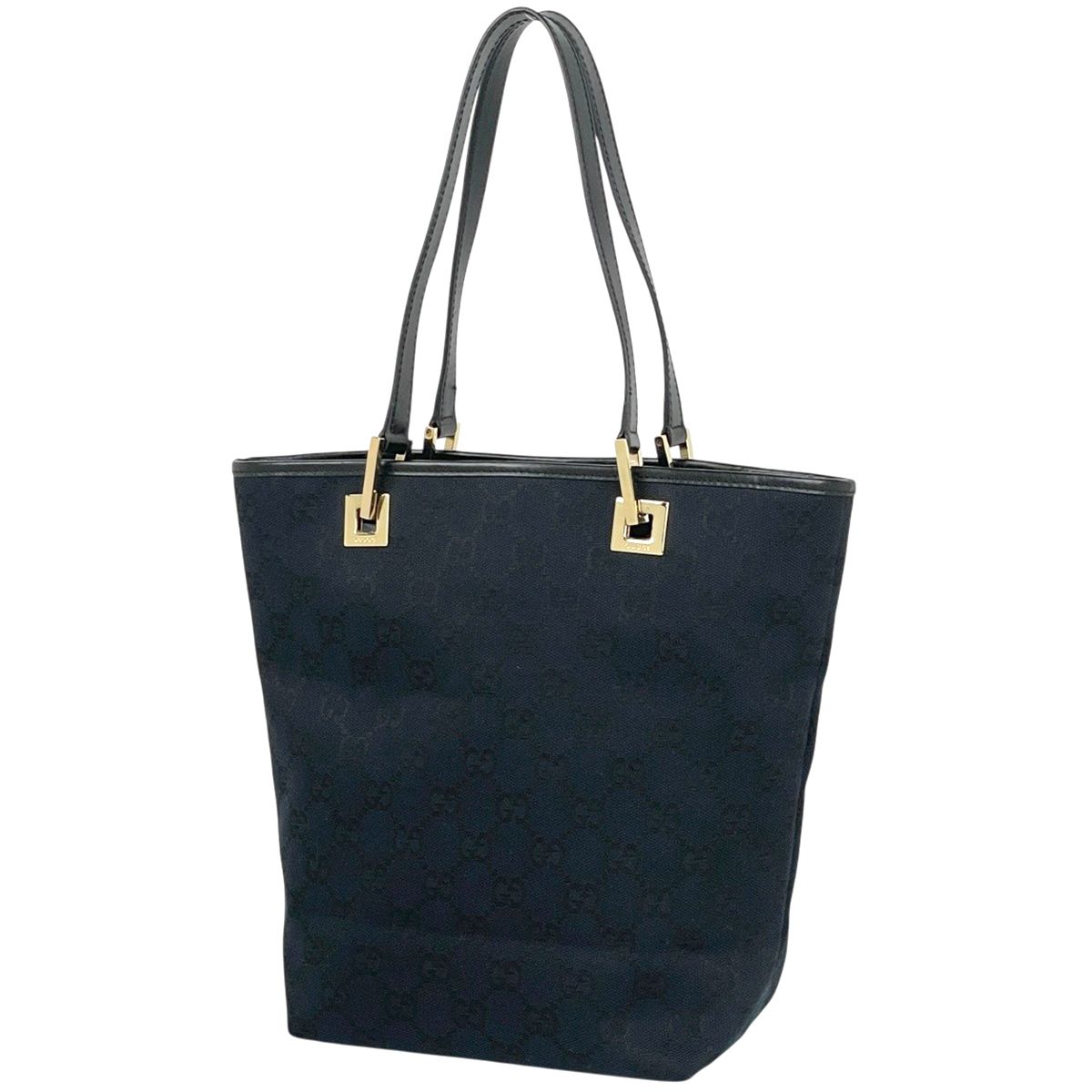 グッチ GUCCI GG柄 トートバッグ GGキャンバス ブラック 0021099 レディース 【中古】