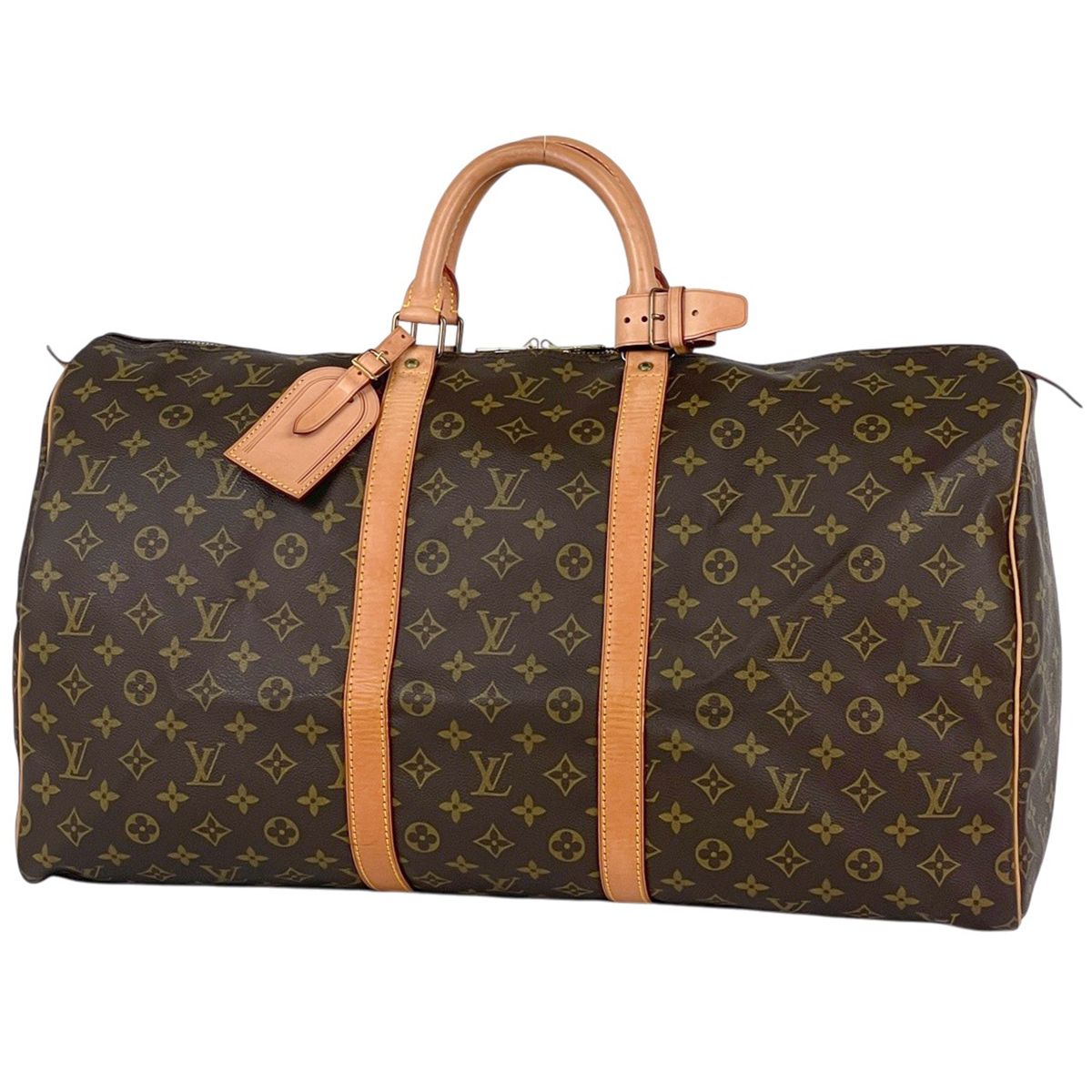 ルイ・ヴィトン Louis Vuitton キーポル55 ボストンバッグ モノグラム ブラウン M41424 レディース 【中古】