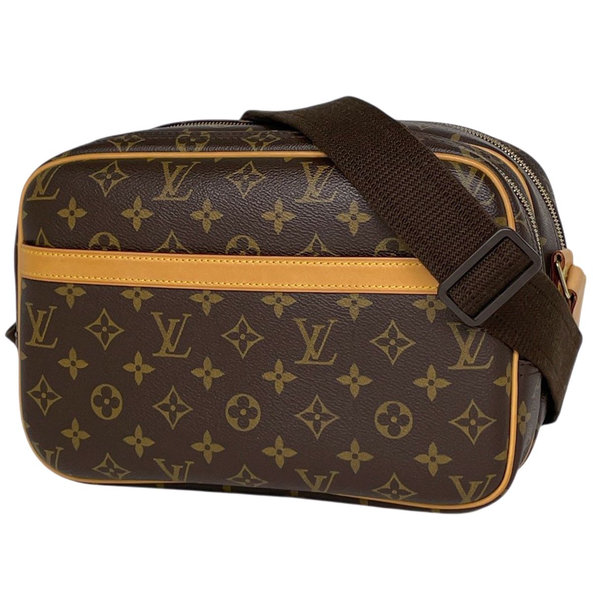 ルイ・ヴィトン Louis Vuitton リポーターPM 斜め掛け ショルダーバッグ モノグラム ブラウン M45254 レディース 【中古】