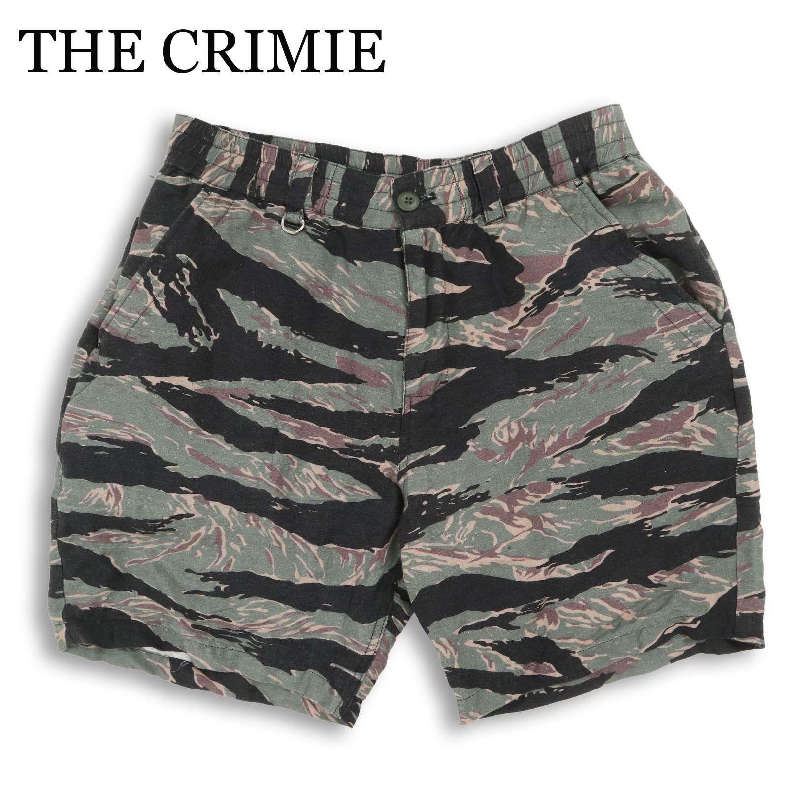 THE CRIMIE クライミー 春夏☆ 麻 リネン タイガーカモ 迷彩 総柄 
