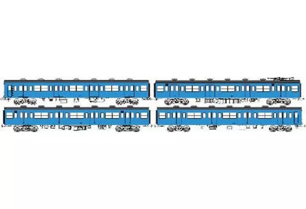 【新品】鉄道模型 HOゲージ 1/80 国鉄103系低運転台・非ユニット窓・非冷房車、青22号動力付基本4両セットC [TW-103SC] 35,763円