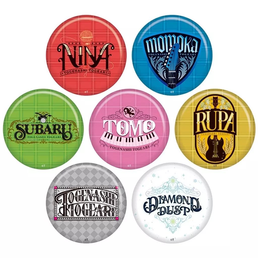 中古】バッジ・ピンズ 全7種セット 「ガールズバンドクライ×HUB