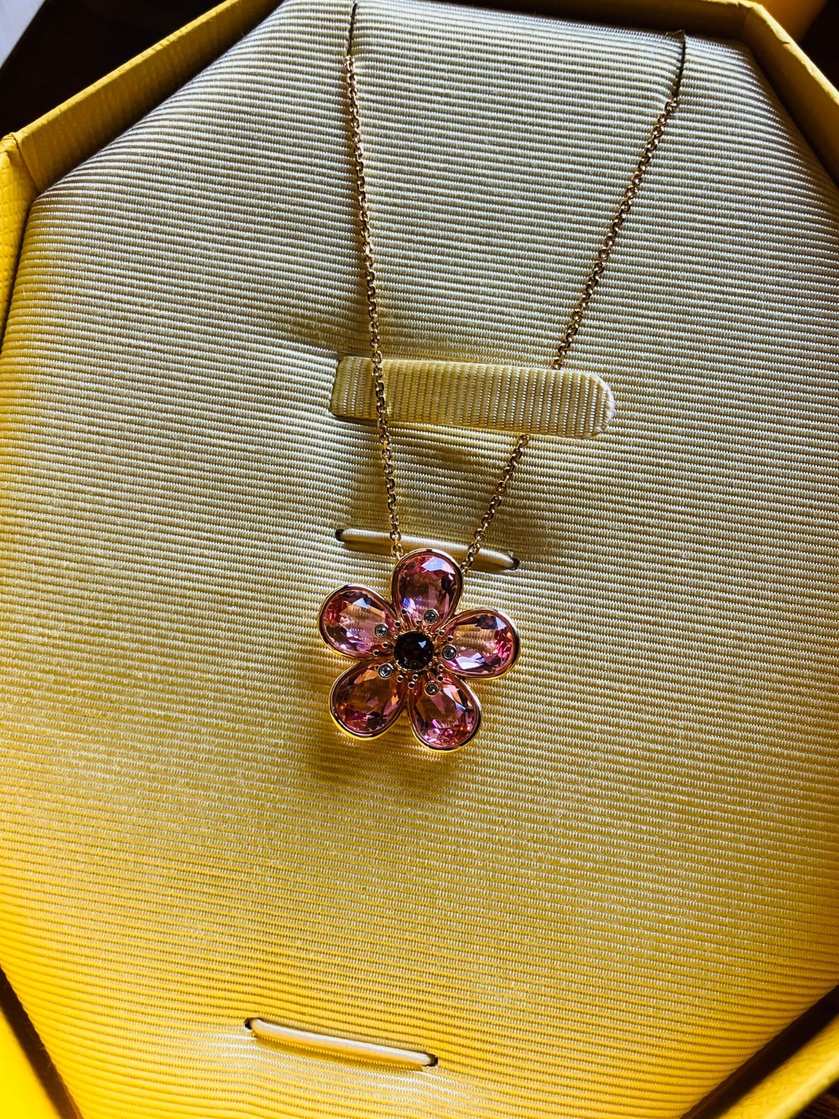 ほぼ新品　スワロフスキーSWAROVSKI Florere お花ペンダント