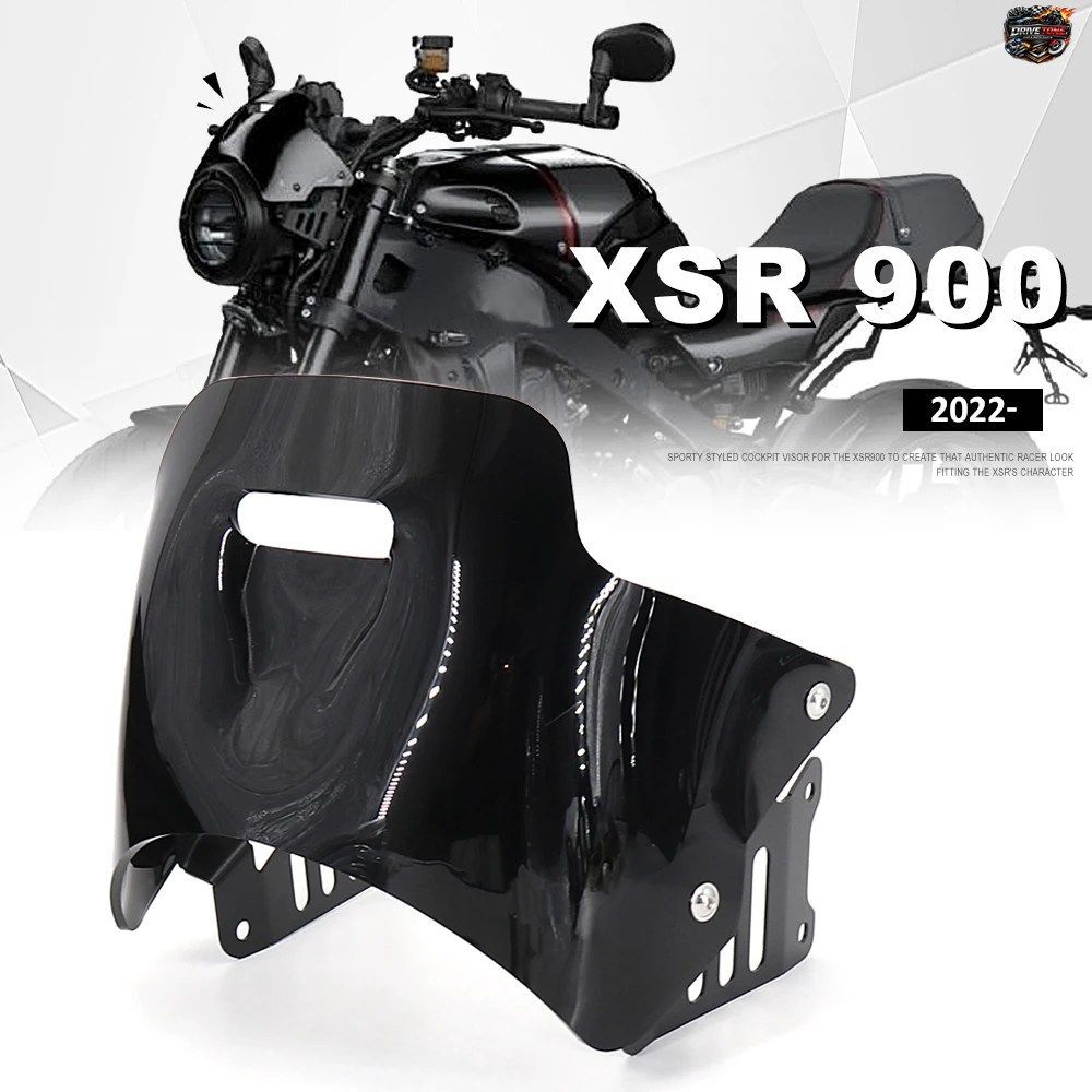 ヤマハ XSR900 XSR 900 2022-2025 2024 用新型バイクアクセサリー コックピットバイザー ヘッドライトカウル ウインドスクリーン ウインド