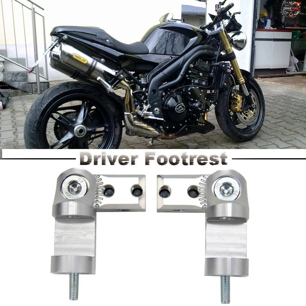 新型モーターサイクル用スピードトリプル1050/スピードトリプル955I用フットペグ/パッセンジャーフットペグローダウンキット