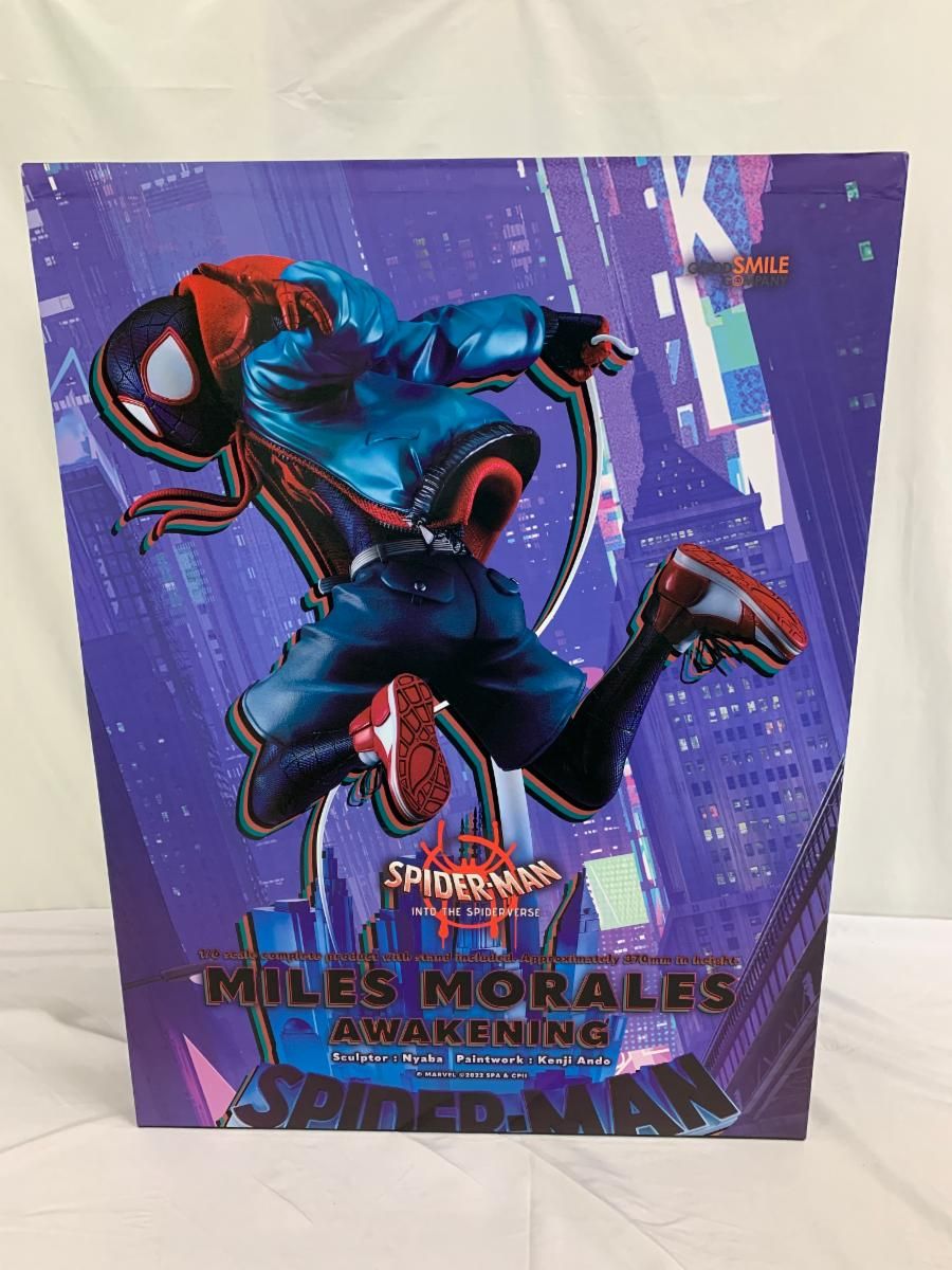 ♪マイルス・モラレス「スパイダーバース」ポリストーン＆ポリウレタン＆プラスチック製塗装済完成 限定＊同梱不可