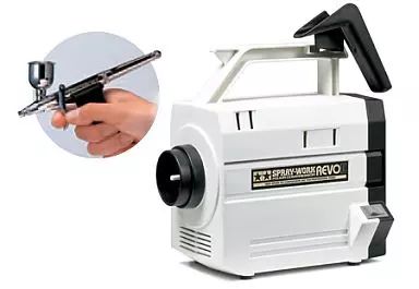 【中古】塗料・工具 スプレーワーク HGコンプレッサー レボII(HGトリガーエアブラシ付き) 「エアーブラシシステム No.44」 [74544]