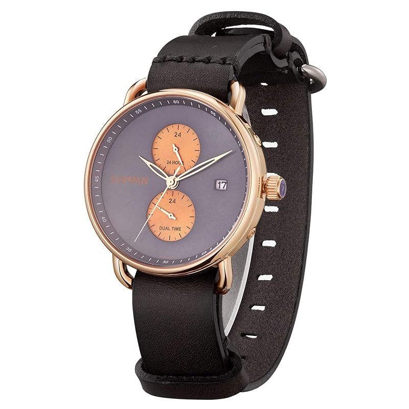 【新品】 SURVAN WatchDesigner 腕時計 メンズ とけい腕時計 電池式 時計腕時計 防水 うで時計 お洒落 時計 アナログ watch for men 黄色い小さい文字盤 グレーベルト