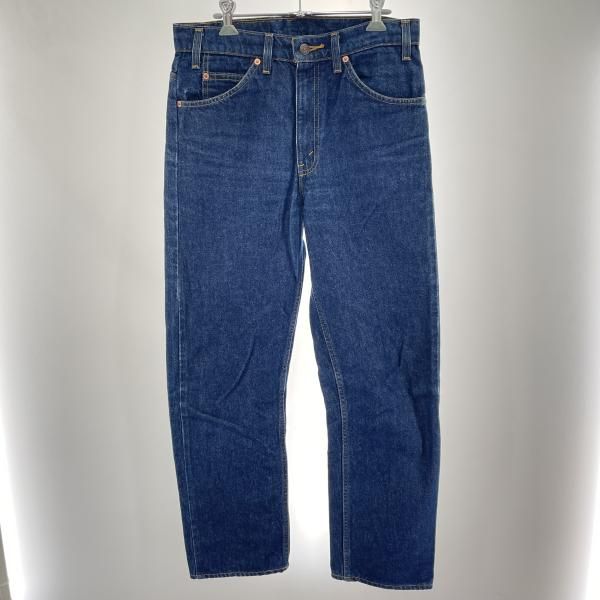 【中古】90s LEVI'S 505 サイズW32 青 オレンジサークルRタブ 裏刻印855[91]