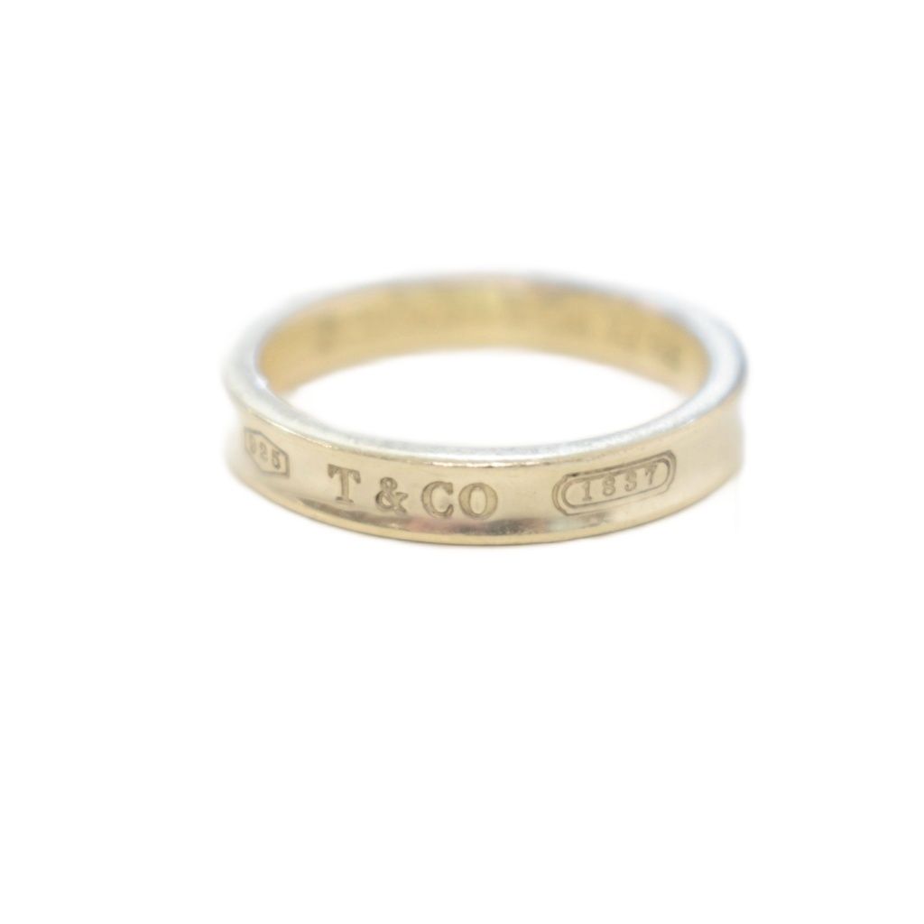 ティファニー TIFFANY & CO. 1837 ナローリング Ag925 指輪 20号 シルバー ☆AA★