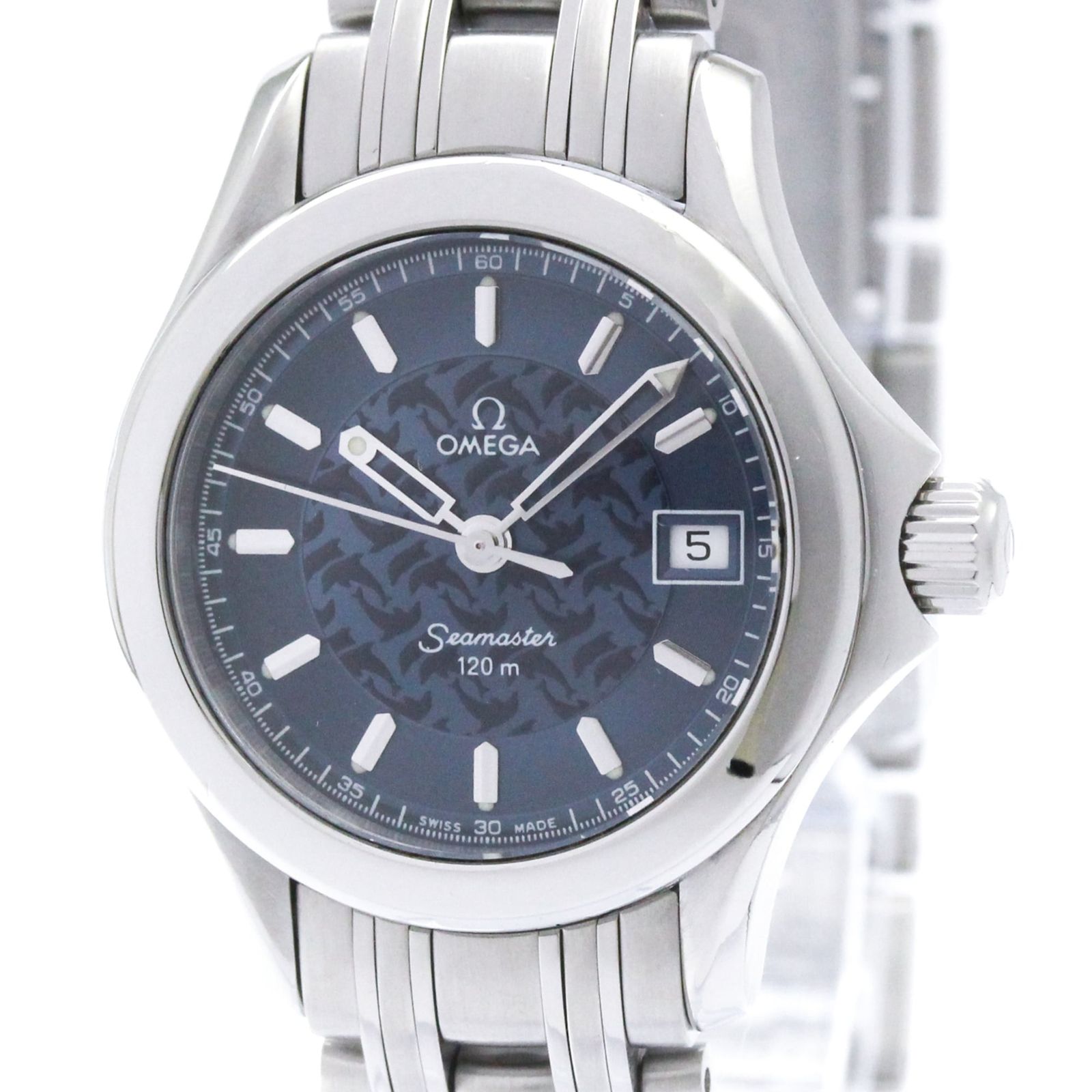 オメガ (OMEGA) シーマスター 120M ジャックマイヨール 2000 限定 ステンレススチール クォーツ レディース 時計 2586.80 (外装仕上げ済み)