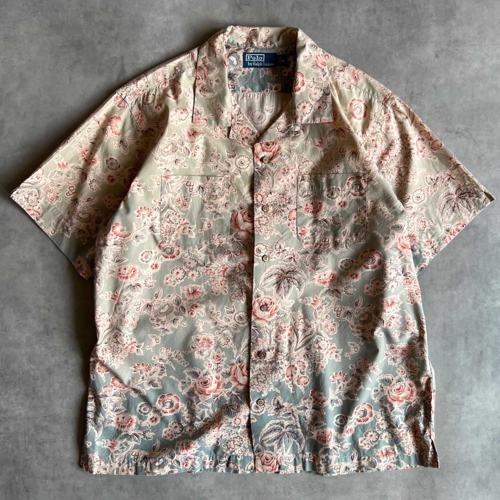 Polo by Ralph Lauren open coller shirt ラルフ 開襟 シャツ