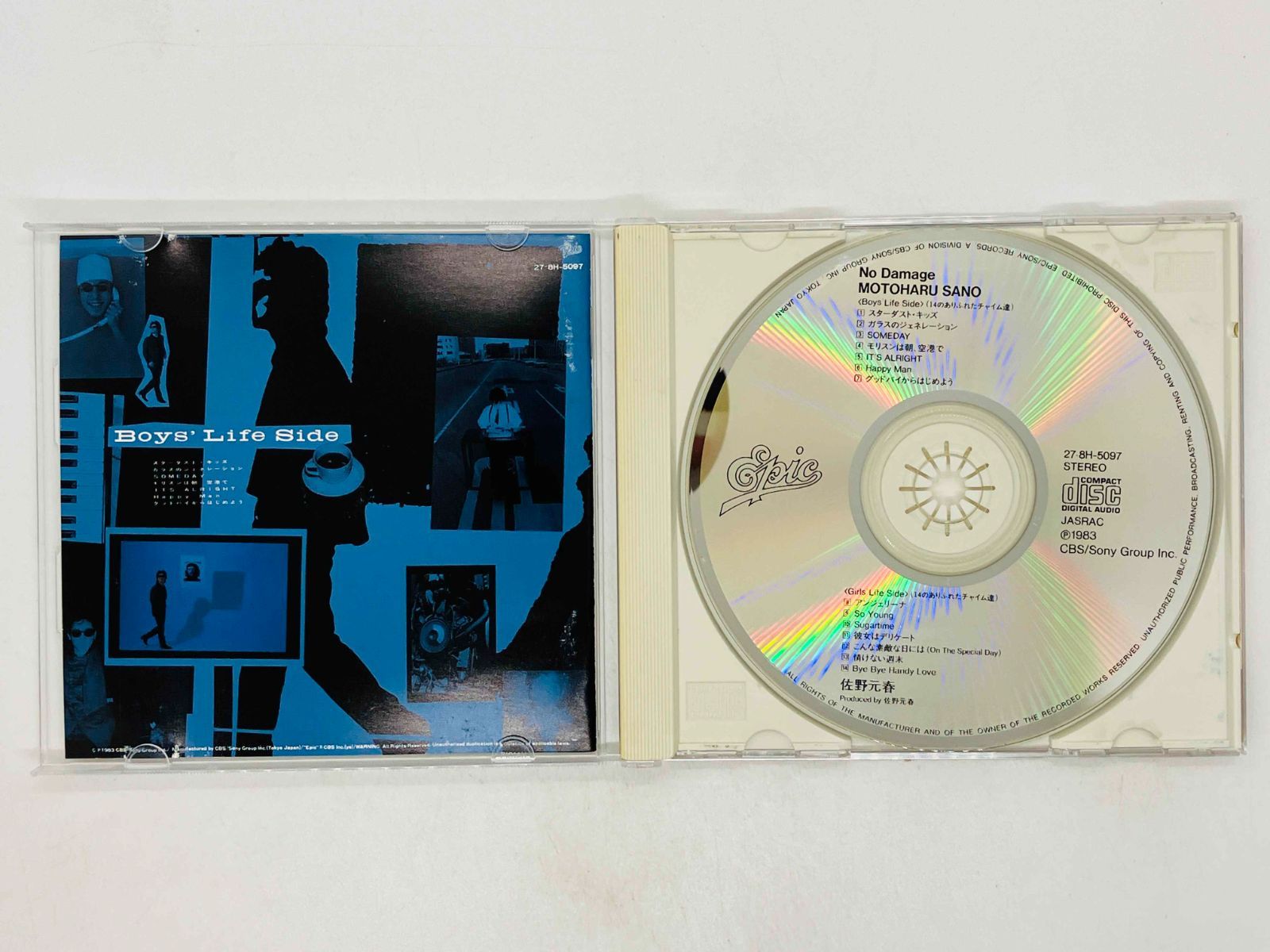 CD MOTOHARU SANO / No Damage / 佐野元春 国内盤 27・8H-5097 Z29