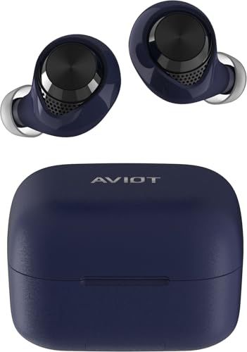 AVIOT TE-A1 ハイレゾ対応 完全ワイヤレスイヤホン Bluetooth 5.3 / 最大70時間再生 / アダプティブノイズキャンセリング搭載 / 3Dスペーシャルオーディオ / ワイヤレス充電対応/防水防塵(IPX4) / 軽量設計/外音取り込ｍａ