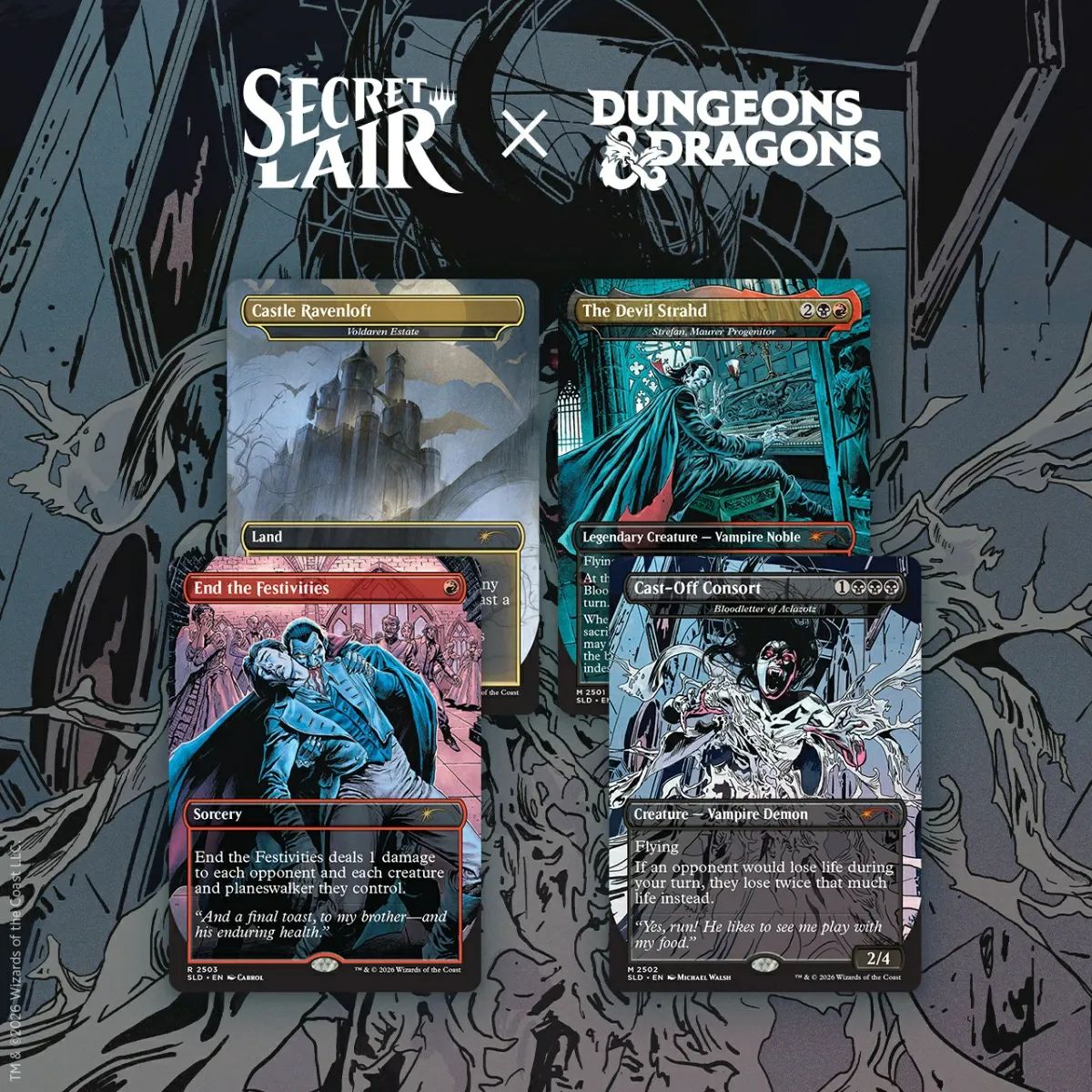 Secret Lair Roll for Initiative Superdrop Secret Lair x Dungeons ＆ Dragons(R): Strahd's Descent