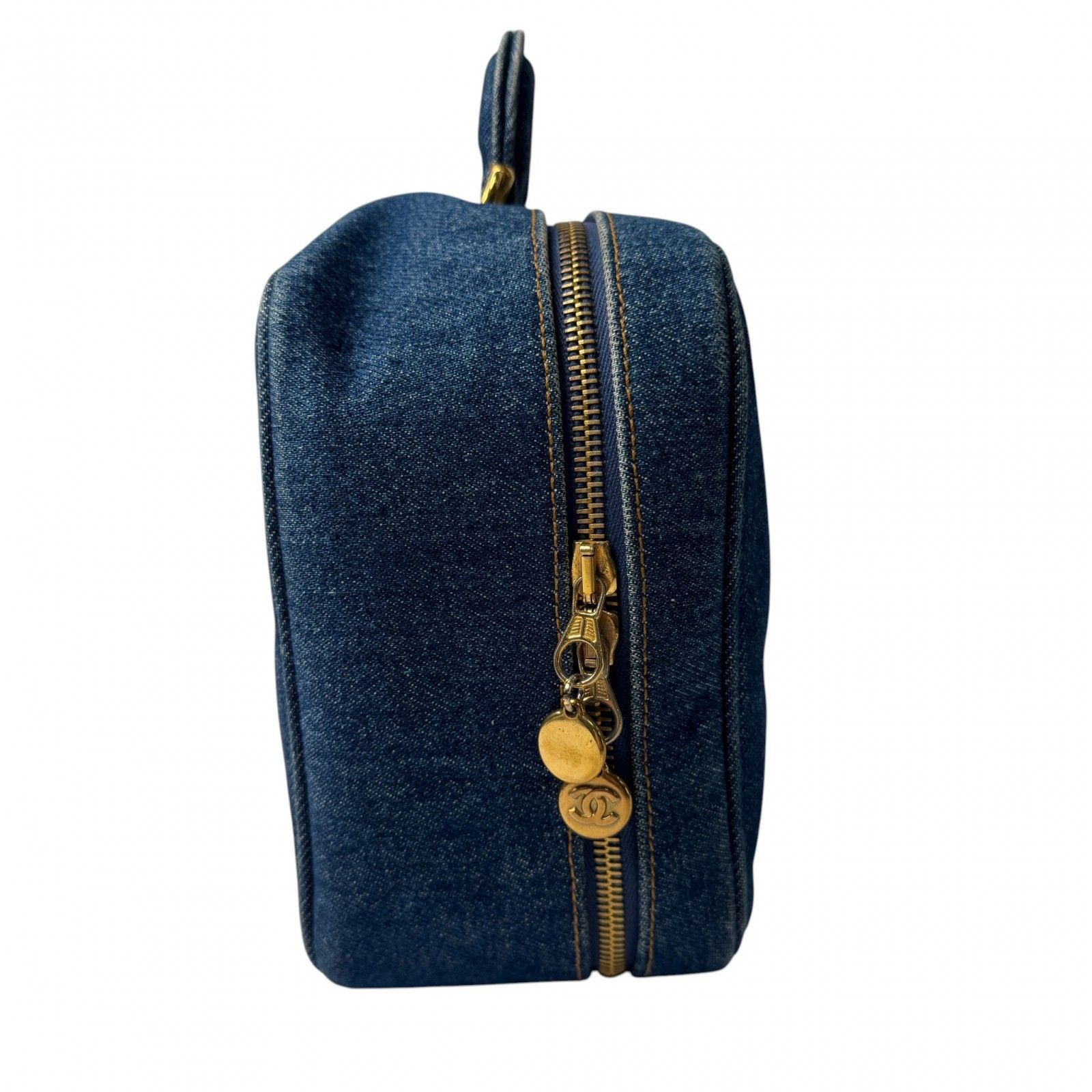 シャネル CHANEL デニム バニティバッグ 2way ショルダーバッグ 4番台