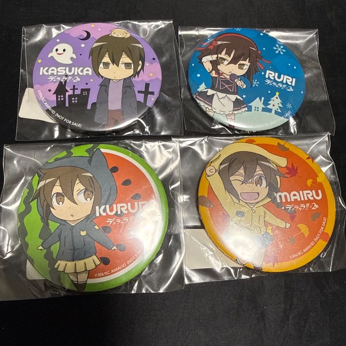 デュラララ!! アニプレックス　限定　特典　缶バッジ　4点まとめ売り