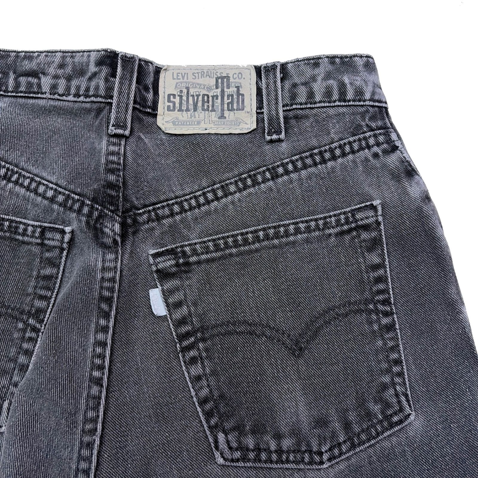 90s LEVIS リーバイス SILVER TAB シルバータブ ルーズ ブラックデニム 