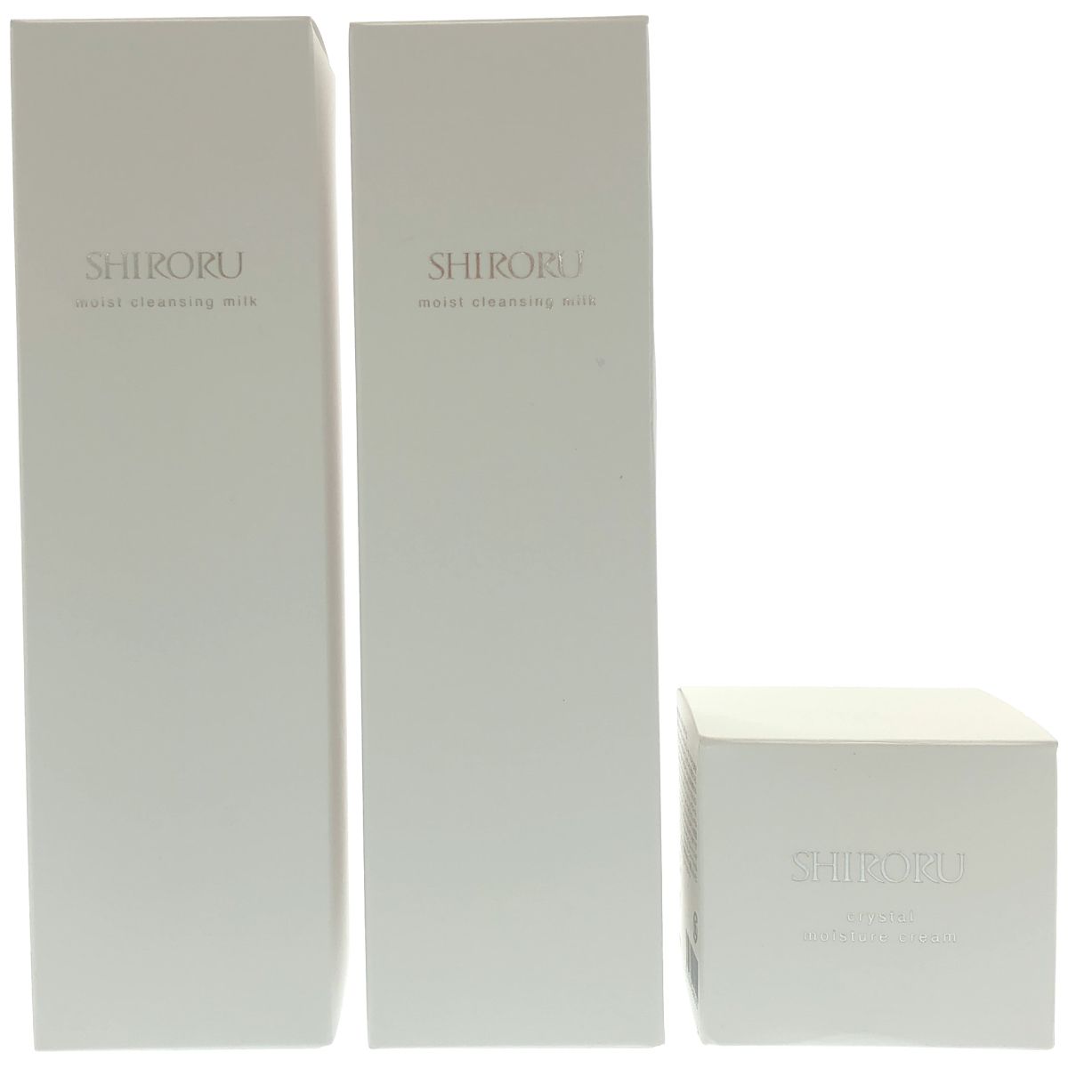Z000 SHIRORU モイストクレンジングミルク 120g 2本 & クリスタル モイスチャークリーム 30g 計3個セット ラスト1点!