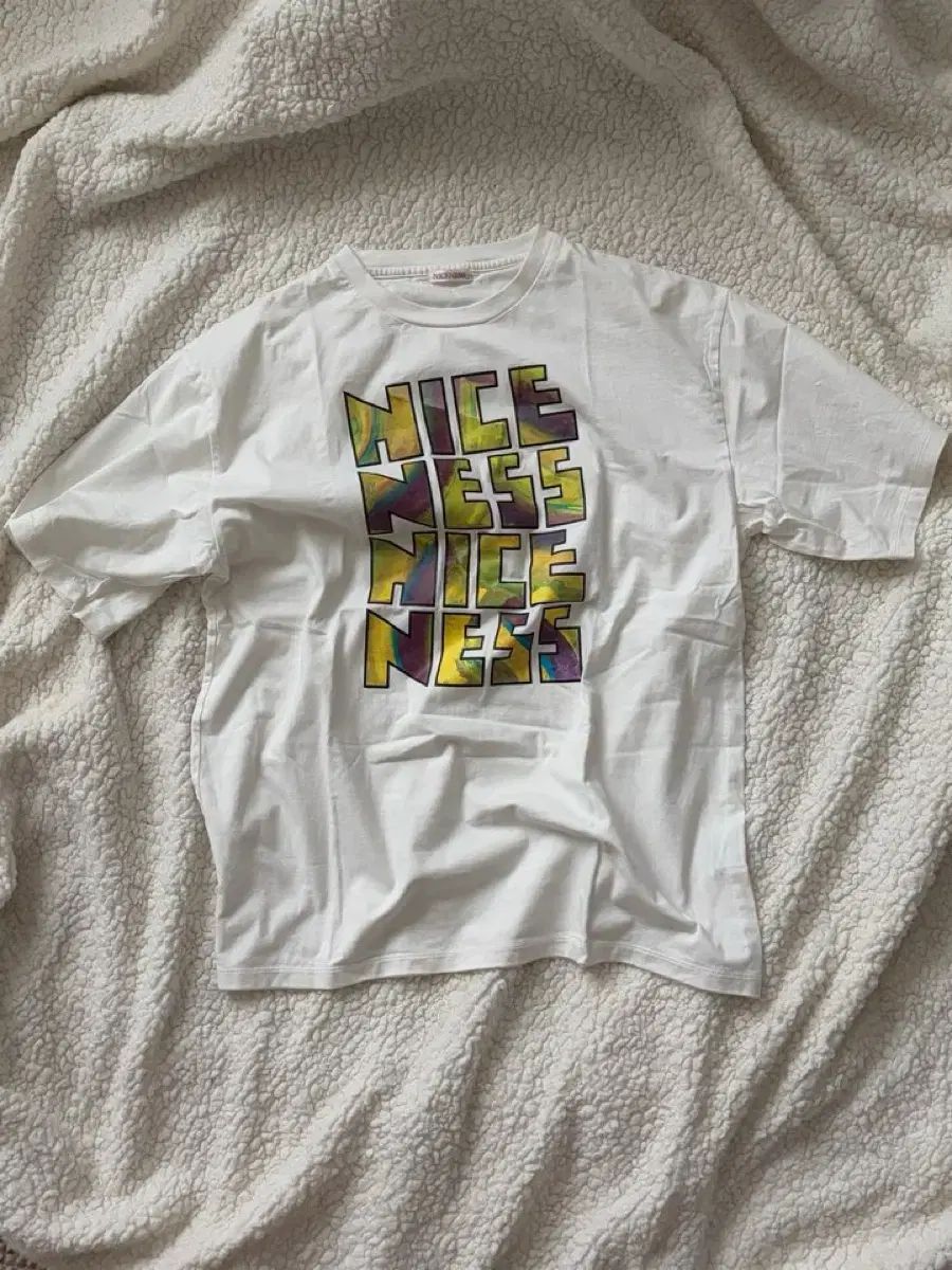 ナイスネス Gee 別注 ロゴTシャツ 白 L